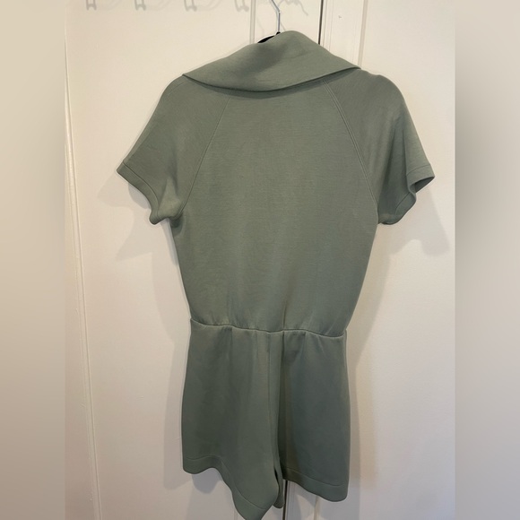 SPANX air essentials half-zip romper in fennel - Picture 6 of 6